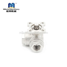 2017 China new product Ball Valve&3-way mount direct type ball valve screwed end With handle operate